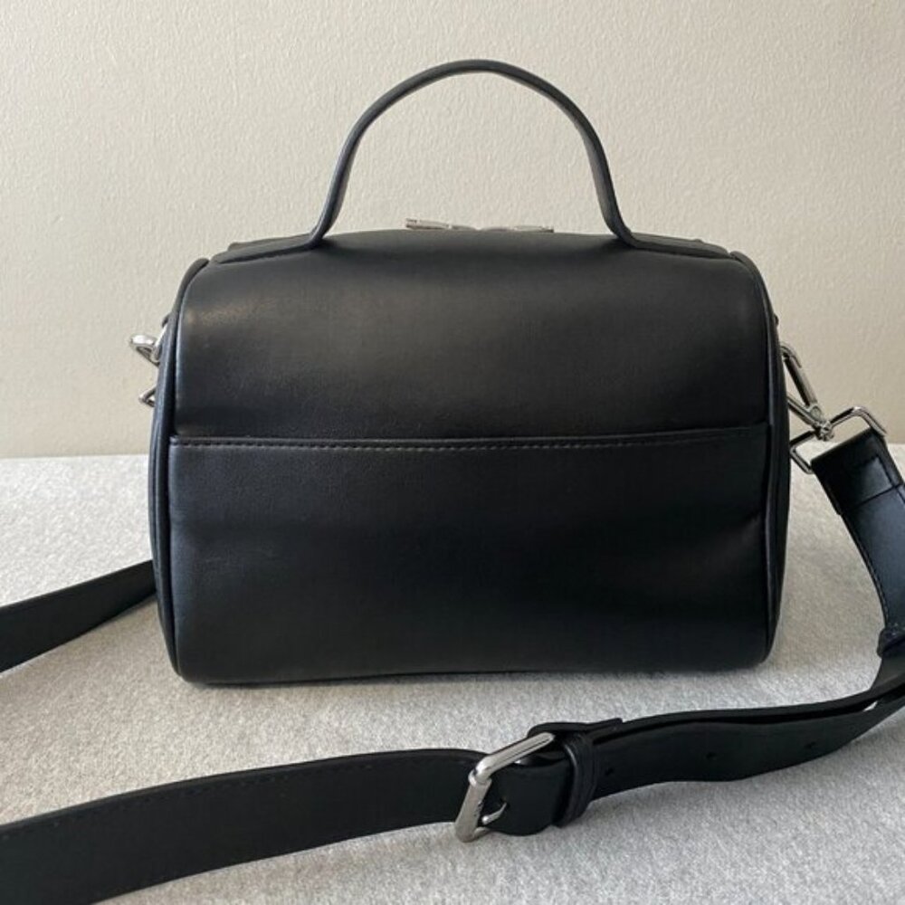 A_C Florence Doctor Bag Black Cact Leather Organic Cotton